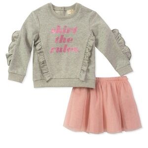Kate Spade "Skirt The Rules" Sweater Skirt Set Size 24M